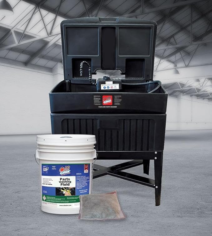 Oil Eater Parts Washer Fluid, Water-Based Heavy Duty pH Neutral, Smart Microbe Safe Parts Cleaner Systems, 5 Gallons