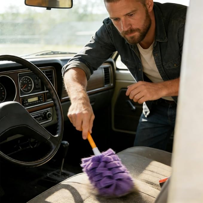 360°Electrostatic Duster Refills — The Sustainable Choice for a Dust-Free Home,Reusable Duster Refills,Duster Refills Reusable,Reusable & Washable Microfiber Dusting Heads,for Home Office Car (D)