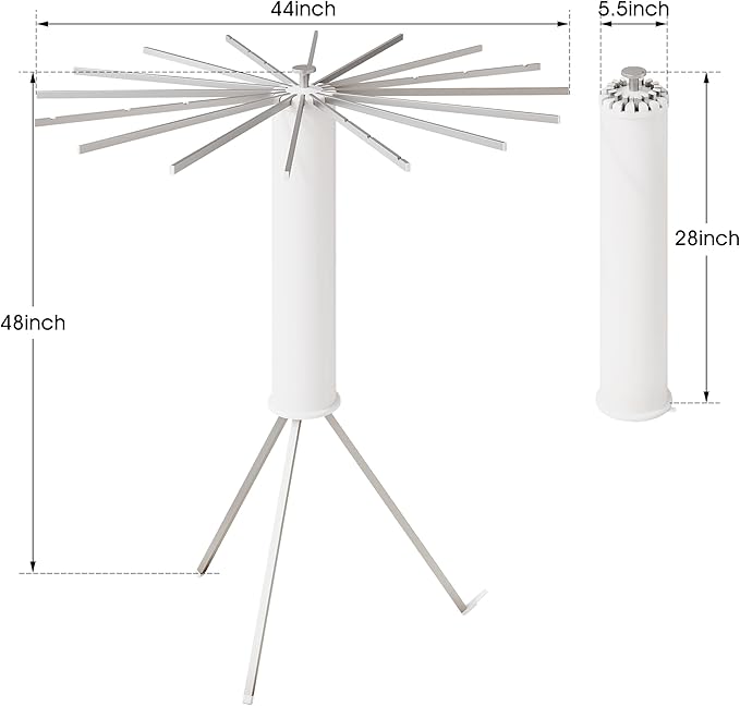 Tripod Clothes Drying Rack,Drying Rack Clothing Foldable,(16 Aluminium Poles),Standing Dry Racks,Laundry Drying Rack,Clothes Hanger Rack,Laundry Rack Folding,Collapsible,Retractable