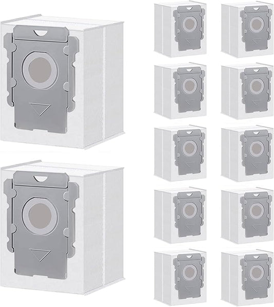 ApexOne 12 Packs Vacuum Bags for iRobot Roomba Clean Base i7, i7+, i8, i8+, i3, i3+, i4, i4+, i5, i5+ i6, i6+, j5, j5+, j6, j6+, j7, j7+, j8, j8+, s9, s9+, j9, j9+ Auto-empty Dirt Disposal Cleaners