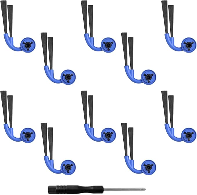 10 Pcs Side Brush Fit for Ecovacs Deebot X9 Pro Omni/X9 Pro Robot Vacuum Cleaner, for Omni Series Corner Edge Cleaning Accessories
