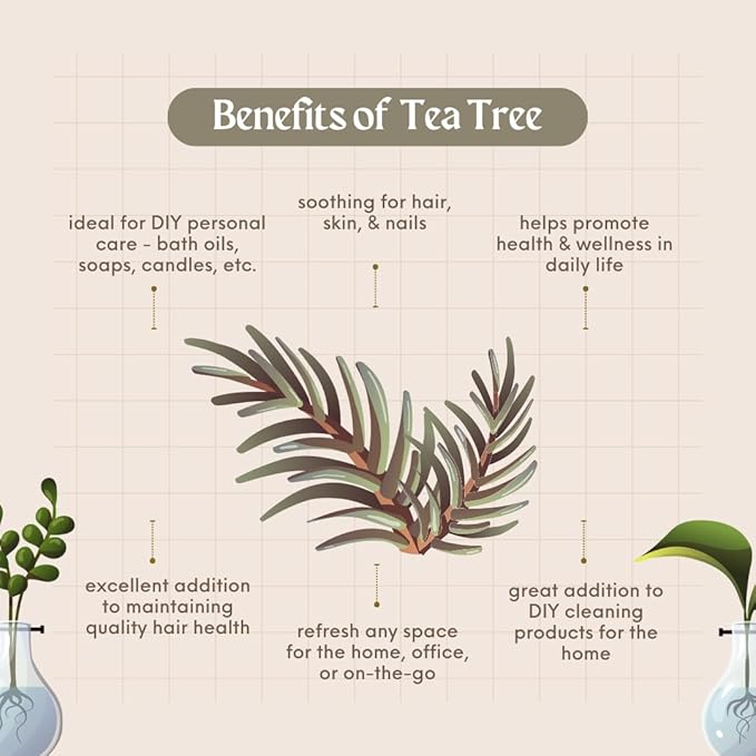 Tea Tree (Australia) Essential Oil - 100% Pure Essential Oil - 32 fl oz - Aluminum Bottle - GreenHealth