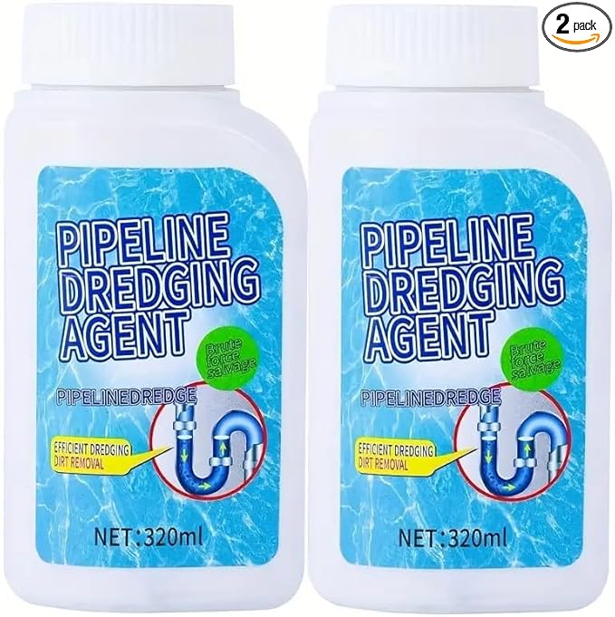 2pcs Strong Pipe Tunnel, Strong Pipe Cleaner, Fast Kitchen Toilet Pipe Cleaning Tool, All-rounder Powerful Home Cleaning Tool (2pcs)