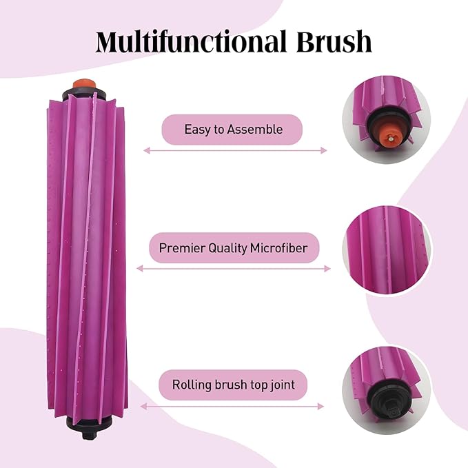 Replacement Accessories for Eureka J15 Evo Ultra Robot Vacuum,2Rubber Main Brush,3Mop Pads,2Filters,6Side Brush,3Dust Bag,1Cleaning Brush.