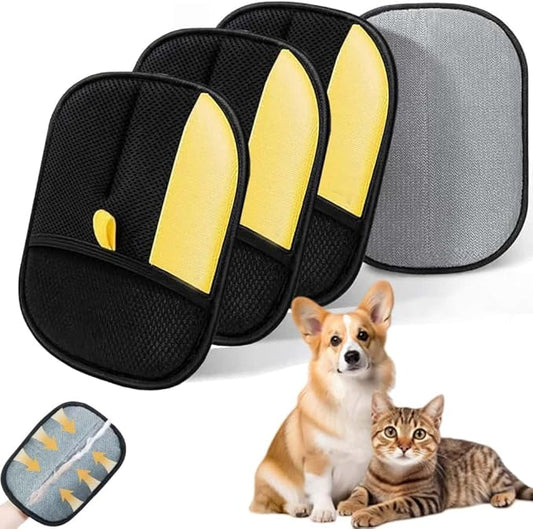 ZONCIHO Pet Hair Remover, Pet Hair Removal Gloves for Carpet, Couch, Furniture, Car Seat, Upgraded Pet Hair Removal Tool (3PCS)