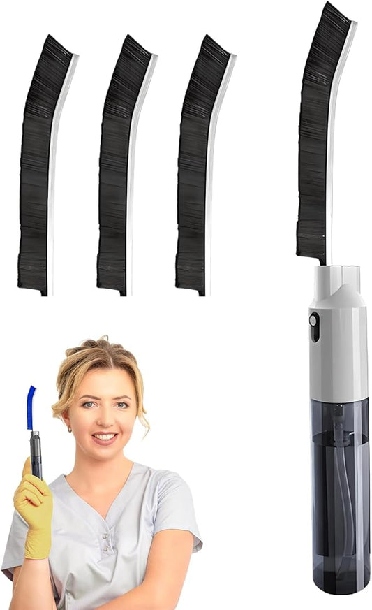 Crevice Cleaning Brush, 2025 New Crevice Cleaning Scrub Brush, Multi-purpose Grout Brush for Bathroom, Durable Sink Cleaning Tool for Kitchen, Portable Toilet Cleaning Brush for Home Users (White-1pc)