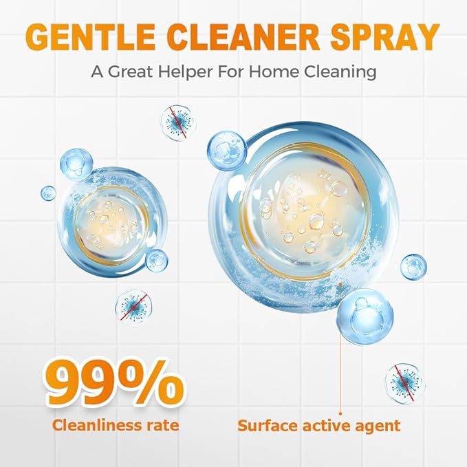 Stubborn Stains Cleaner, 2025 Upgraded Powerful kitchen Degreaser, Multipurpose Stain Removal Cleaners, Stove Cleaner for Gas Stove Top, Kitchen, Bath Shower Glass (9, Three sets)