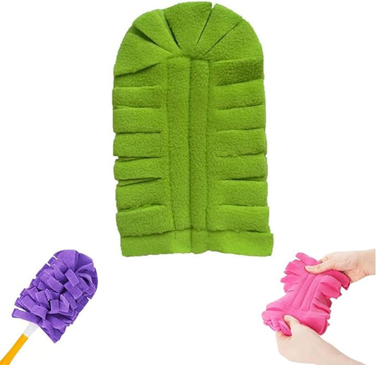 Reusable Microfiber Duster Refills, 360° Electrostatic Duster Refills — The Sustainable Choice for a Dust-Free Home, Washable Replacement Dusters, for Car Interiors, Electronics (Green)
