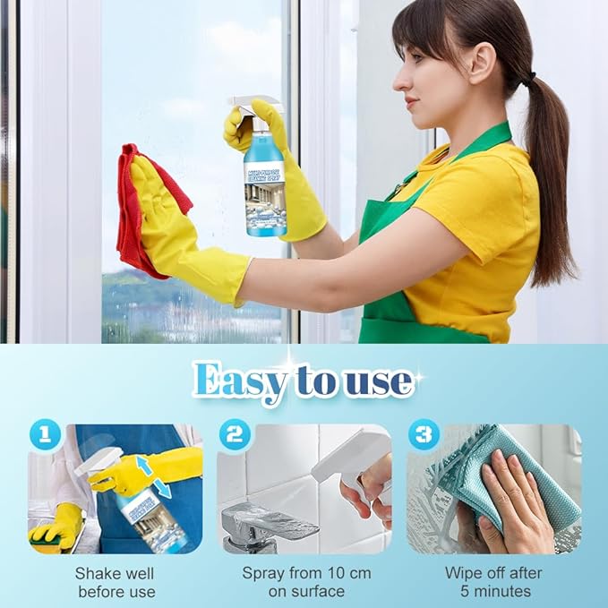 Spray Splash Cleaner, 2026 Upgrade Multi-Purpose Handheld Degreaser, Upgraded Foam Sprays for Ovens, Easy-To-Use Rust Remover for Kitchenware, Grime Remover Spray for Home Family (2)