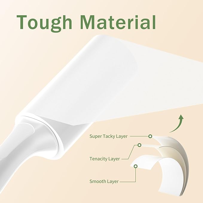 Extra Sticky Lint Roller for Pet Hair, 300 Sheets with Reinforced 3 Handles and Tough Paper, Perfect for Dog and Cat Hair Removal, Ideal for Clothes, Carpet, and Dust Cleaning Mega Value Set