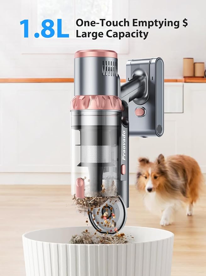 SUNIYQINMO Cordless Vacuum Cleaner Handheld Vacuums 500W/45Kpa Lightweight Stick Vacuums Powerful Suction with 60min Runtime for Home Pet Hair Car