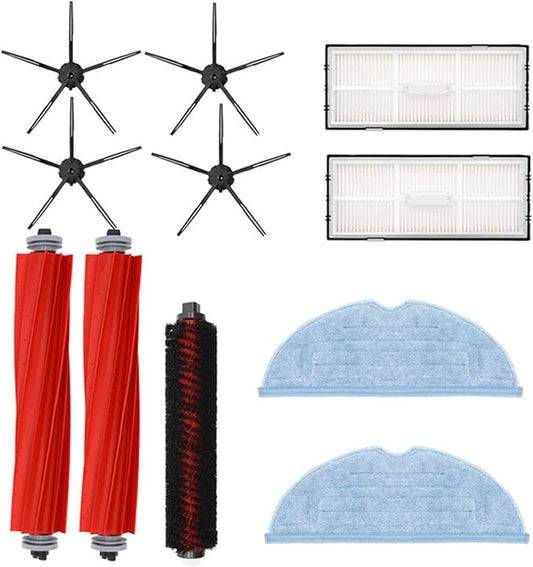 Accessories Kit Compatible for Roborock S7/Pro/MaxV//MaxV Plus/Maxv Ultra G10 G10S G10SPRO Robot Vacuum Cleaner Replacement Parts, Main Side Brush Self-Cleaning Rolling Brush Filter Dust Bag Mop Pad