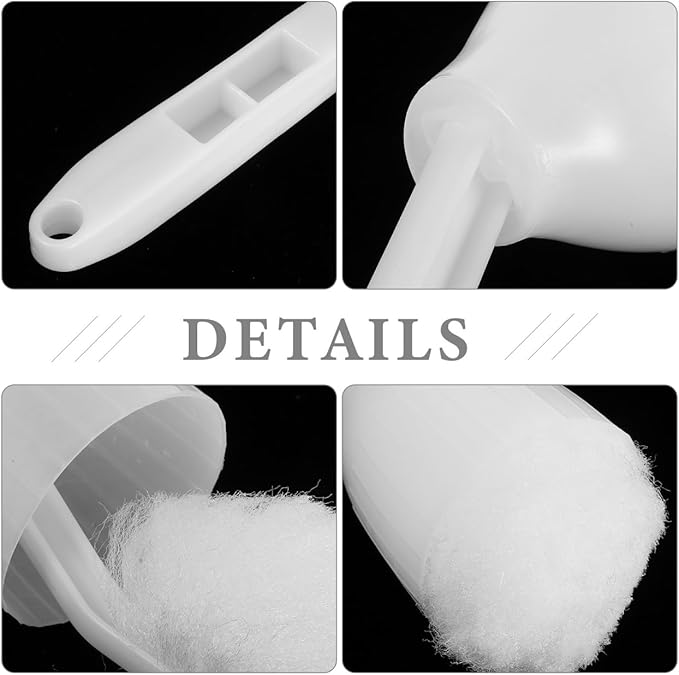 STOBAZA Long Handled Toilet Brush with Soft Silicone Bristles for Deep Cleaning Under Rim and Toilet Bowl Bathroom Accessory 15.35 Inch