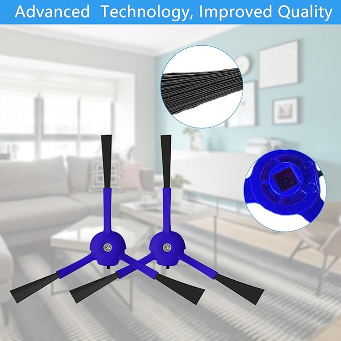 Auoiian X8 Filters & Replacement Parts Kit for Eufy RoboVac X8 / X8 Hybrid – Washable & Reusable, 1 Roller Brush, 2 Side Brushes, 4 HEPA Filters – Compatible with Eufy X8 Robot Vacuum Cleaner
