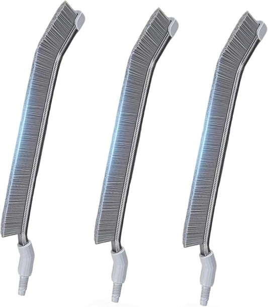 PalNets DIY Flat-Shaped Hard-Bristle Crevice Brush – Replacement for PalNests Crevice Cleaning Brush CB03 & CB04, Deep Clean for Kitchen, Bathroom, Grout & Tight Gaps, Pack of 3