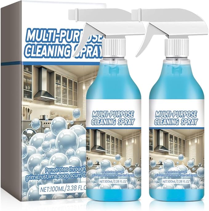 Spray Splash Cleaner, 2025 New Multi Purpose Cleaning Spray, Powerful Degreaser Sprays for Kitchen, Easy to Use Grime Remover for Household Cleaning, Convenient Handheld Cleaner for Home Family (2)