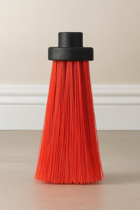 Healing Atlas LUZIA Red 14" Pro Max Edition – Ultra Dense Flagged Bristles – Heavy-Duty Push Broom Head – Universal 7/8" Thread – Recycled PP (RED, LUZIA)