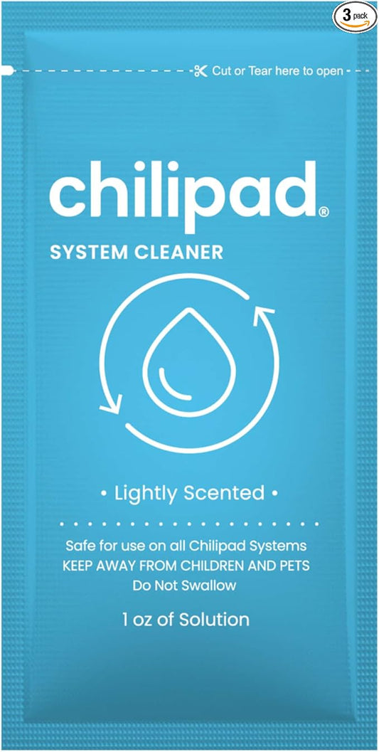 Chilipad Sleep System Cleaner – For Regular Maintenance and Deep Cleaning of the Chilipad Bed Cooling Systems – 1 Ounce of Cleaning Solution (3 Pack)