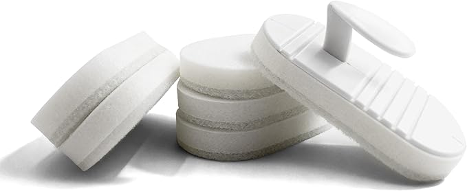 Flexible Handle Design – Our Bendable Brush with 6 sponges and 1 Handle reaches deep pots, Corners, and Curved Areas with Ease, Giving Better Cleaning Control Than Ordinary Kitchen sponges.