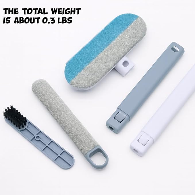 Quppa 2PCS Multi-Functional Pet Hair Removal Tool,Pet Hair Removal Glove & 4-in-1 Reusable Lint Brush Pet Hair Remover,Window Screen Cleaner, Reusable Removal Broom for Furniture