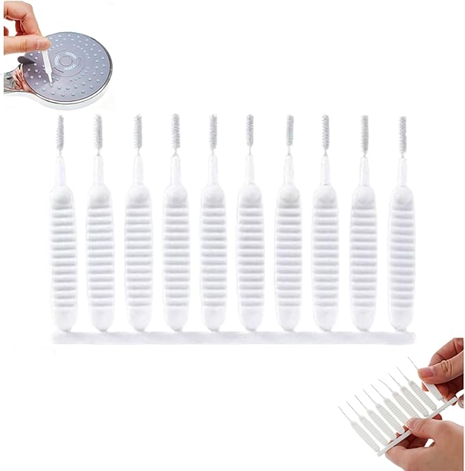 Gap Hole Anti-Clogging Cleaning Brush, 2025 Upgrade Shower Head Brush Shower Head Cleaning Brush Shower Head Cleaner Tool Multifunctional Shower Head Cleaning Brushes for Household Bathroom (10Pack)