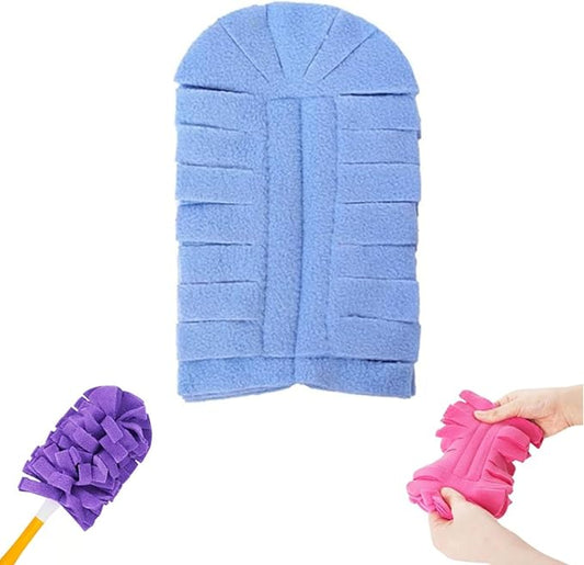 Reusable Microfiber Duster Refills, 360° Electrostatic Duster Refills — The Sustainable Choice for a Dust-Free Home, Washable Replacement Dusters, for Car Interiors, Electronics (Blue)