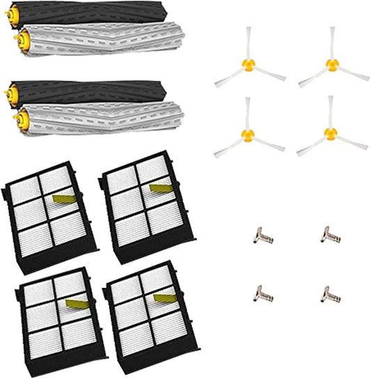 YOKYON Replacement Parts Kit for Iobot Roomba 800 and 900 Series 805 860 870 871 880 890 960 961 980 981 985 Vacuum Cleaner Accessories Including Debris Extractor Set,Side Brush and Hepa Filters