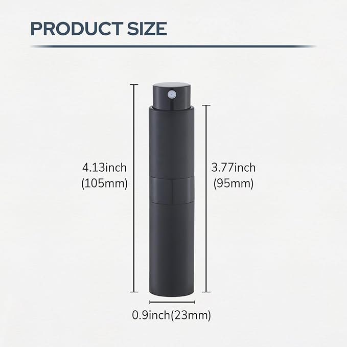 Perfume Atomizer Travel Bottle Refillable: Cologne Sprayer Portable for Men - Mini Spray Empty for Refill - 8ml Small Size Pink
