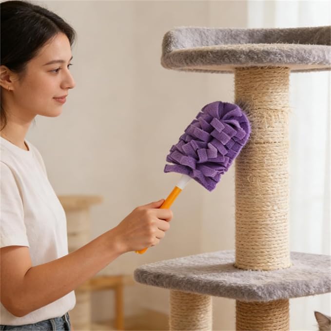 360° Electrostatic Duster Refills, The Sustainable Choice for a Dust-Free Home, Washable Duster Refills Reusable, Duster Refills Washable for Hand Duster, High-Density Microfiber (10 Refills)