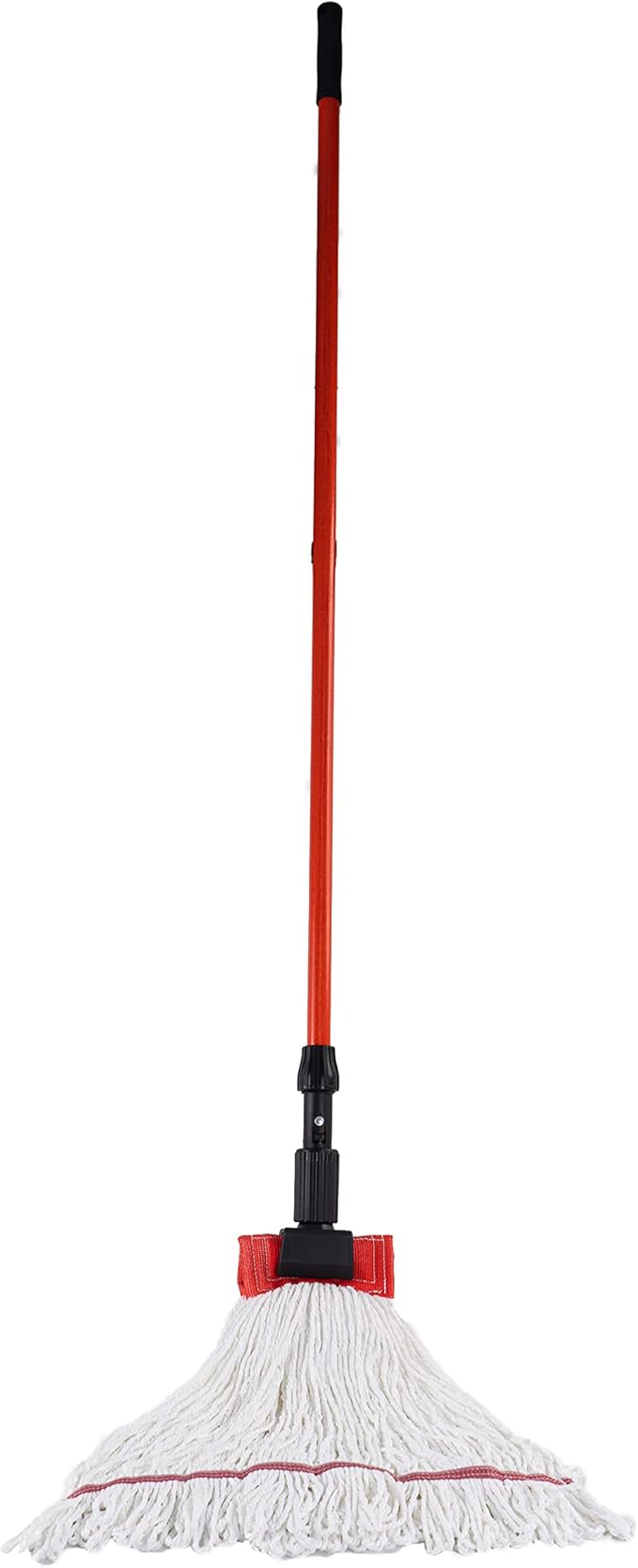 Matthew Cleaning Microfiber String Mop Heavy Duty Commercial Wet Mop Head Replacement,Excellent Absorbency,Premium Launderability,Reusable for Home,Commercial and Industrial Use(White,6Pack)