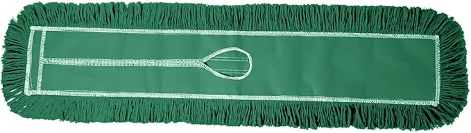 Tidy Tools Commercial Dust Mop Replacement Head – 36 x 5 in. Cotton Nylon Reusable Mop Head – Industrial Dust Mop Refill for Floor Cleaning & Janitorial Supplies, Green