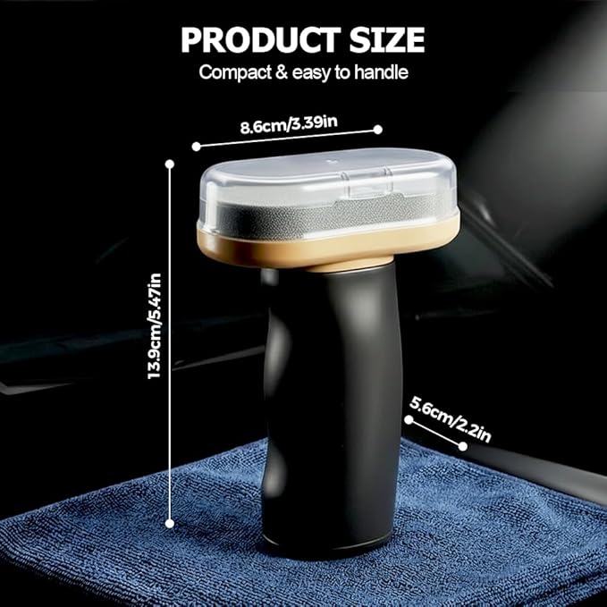 Handheld Glass Oil-Film Remover, 2026 Upgrade Glass Emulsion Cleaner, New Glass Cleaning Board, Automotive Oil Film Cleaning Brush for Car Windows (3, Medium)