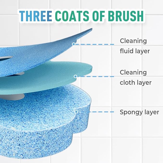 Disposable Toilet Brush, 2025 New Toilet Brush Holder, Compact Wall Mounted Toilet Brush for Modern Bathrooms, Hygienic Toilet Cleaner for Families (Wihte+18PCS Brush Heads)