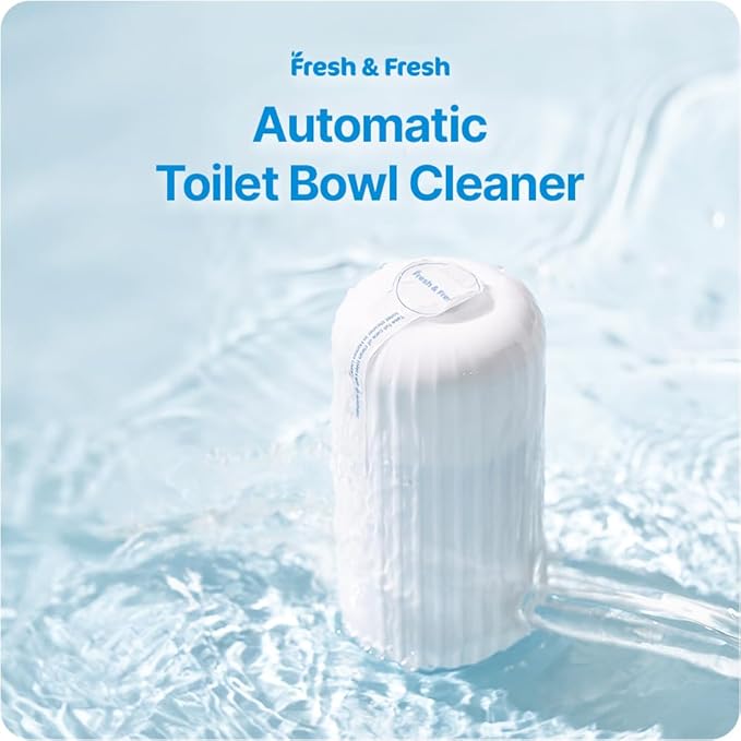 Fresh & Fresh Automatic Toilet Bowl Cleaners (Sunset Orange) - 2 Bottles(UPTO 2500 FLUSHES/Bottle), Commercial and Residential Toilet Cleaner 3-4 MONTH Lasting Toilet Bowl Cleaner Bottle