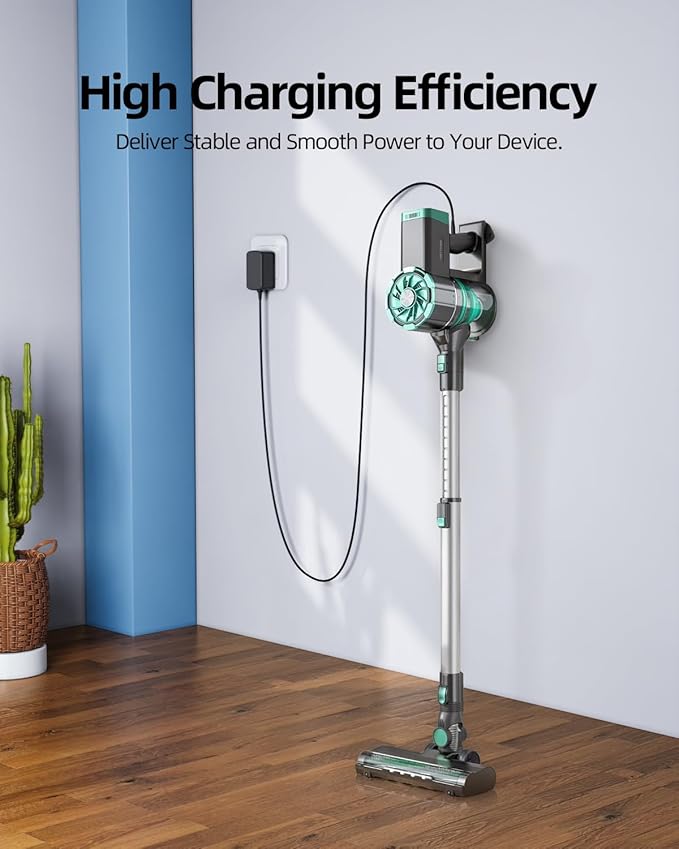 Dexpt Charger Fit for Prettycare Cordless Vacuum Cleaner W200 W400 W300 W100 P4 P3 P1 Cordless Stick Vacuum Cleaner AC Adapter Power Cord