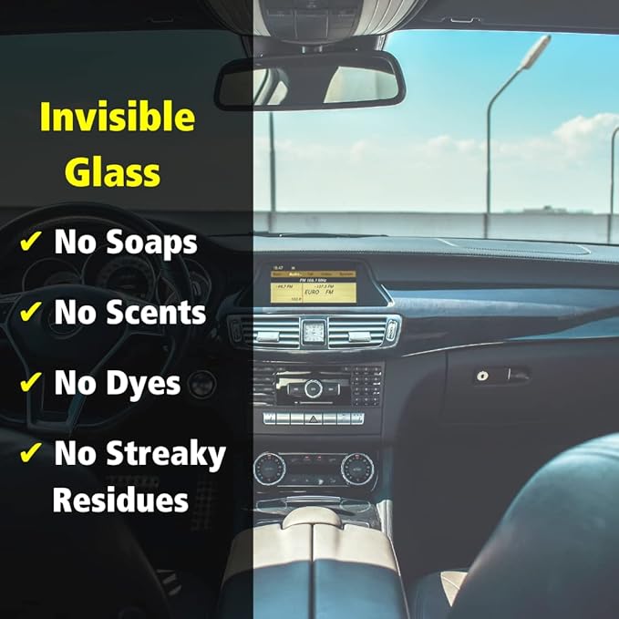 Invisible Glass 91164-3PK Premium Aerosol Glass Cleaner Spray for Car Windshields and Windows, Automotive and Home Window Cleaner, Streak-Free, Ammonia-Free, Tint-Safe – 19 oz (Pack of 3)