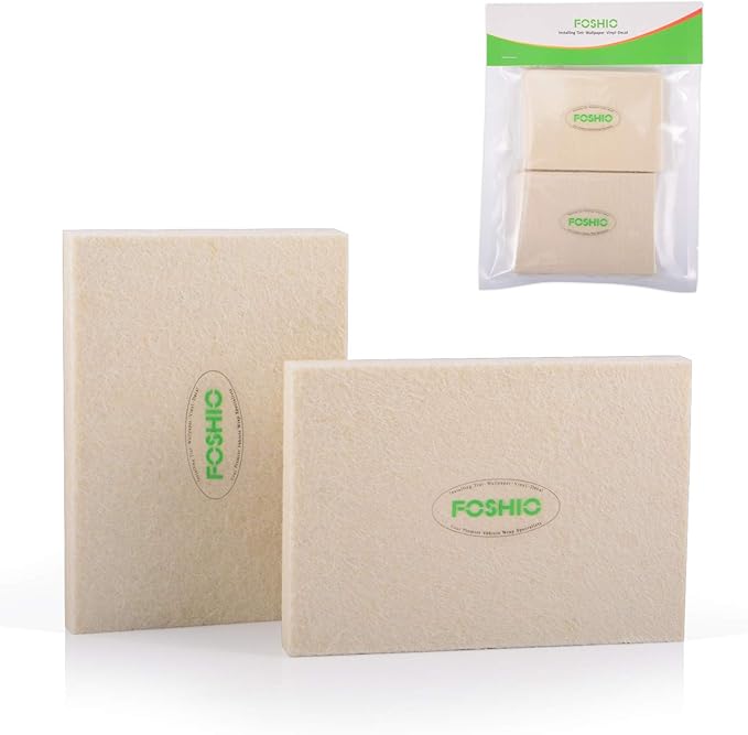 FOSHIO White Soft Felt Squeegee Automotive Vinyl Wrapping Tool - Soft Material Window Tint Film Installing Tool,Pack of 2
