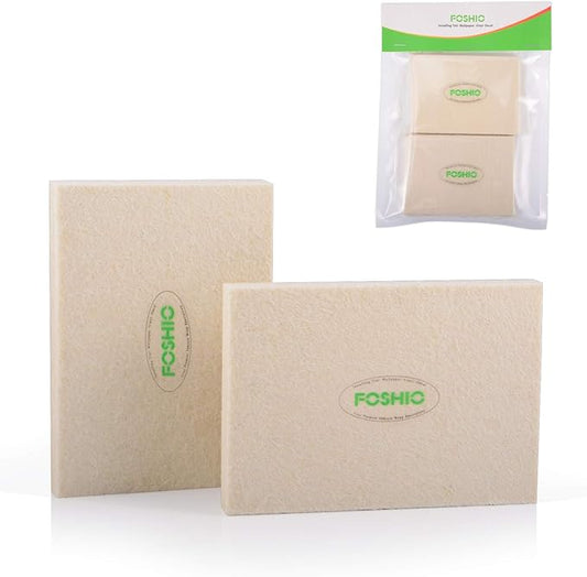 FOSHIO White Soft Felt Squeegee Automotive Vinyl Wrapping Tool - Soft Material Window Tint Film Installing Tool,Pack of 2