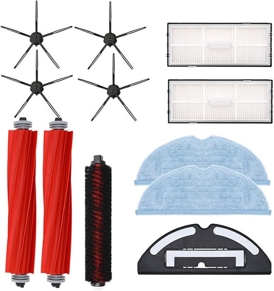 Accessories Kit Compatible for Roborock S7/Pro/MaxV//MaxV Plus/Maxv Ultra G10 G10S G10SPRO Robot Vacuum Replacement Parts, Main Side Brush Self-Cleaning Rolling Brush Filter Mop Pad and Holder