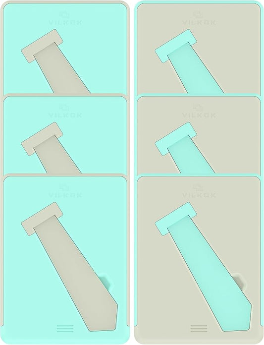 6-Pack 5x7 Picture Frame or 4x6 with Mat – Shatterproof Plastic Picture Frames for Family, Nursery & Playroom, Wall & Tabletop Frame for Home or Office, Safe Lightweight Design, Green & Light Gray