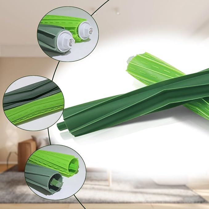 3 Set S9 Replacement Rollers Compatible with iRobot Roomba s9 (9150) s9+ s9 Plus (9550) s Series Vacuum Cleaner Multi-Surface Rubber Brushes,Roomba s Series roller brushes