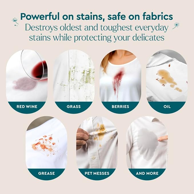 Puracy Stain Remover Spray, Natural Travel and Laundry Stain Cleaner for Clothes, Baby & Kids Stains, Oil & Fabric Spot Cleaner (Unscented, 4 oz)