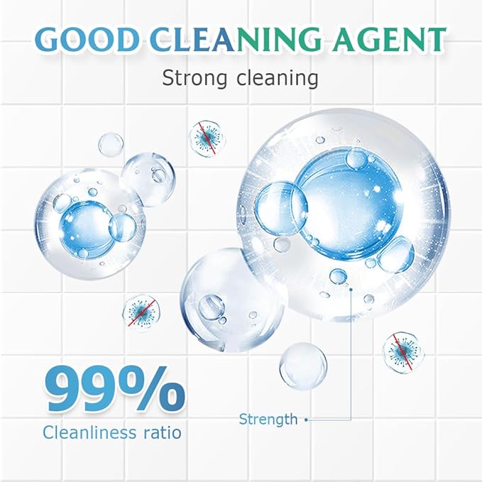 Toilet Cleaner, 2025 Upgrade Multipurpose Toilet Bowl Cleaner Toilets Cleane, Self Activating Powder for Toilets Bowls Cleaning, Powerful Foaming Toilets Bowls Cleaner, Deep Cleaning Tool (2)