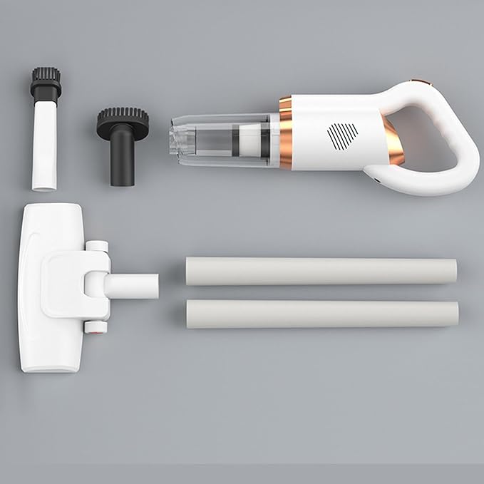 WGFOIP Powerful Cordless Vacuum Cleaner, Quiet Rechargeable Stick Vacuum Electirc Broom Dust Catcher for Pet Hair, Carpet
