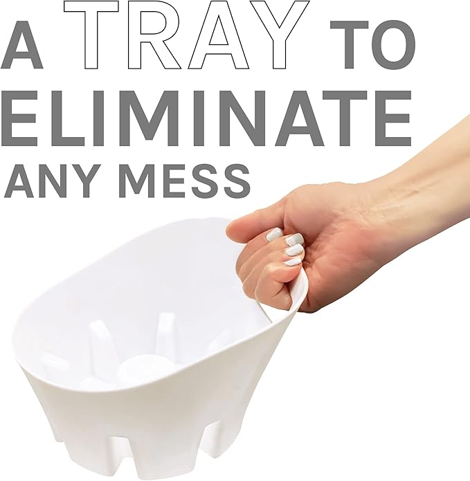 JS Jackson Supplies Universal White Plastic Drip Tray for Toilet Plunger