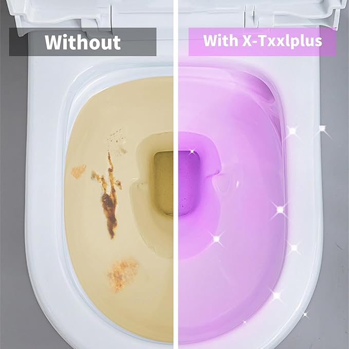 X-Txxlplus Toilet Bowl Cleaners, Toilet Cleaner, Automatic Long Lasting Continuous Toilet Bowl Cleaner, Prevent Stain Build Up Deep Clean, Each Pack for About 3 Months' Supply, Pink