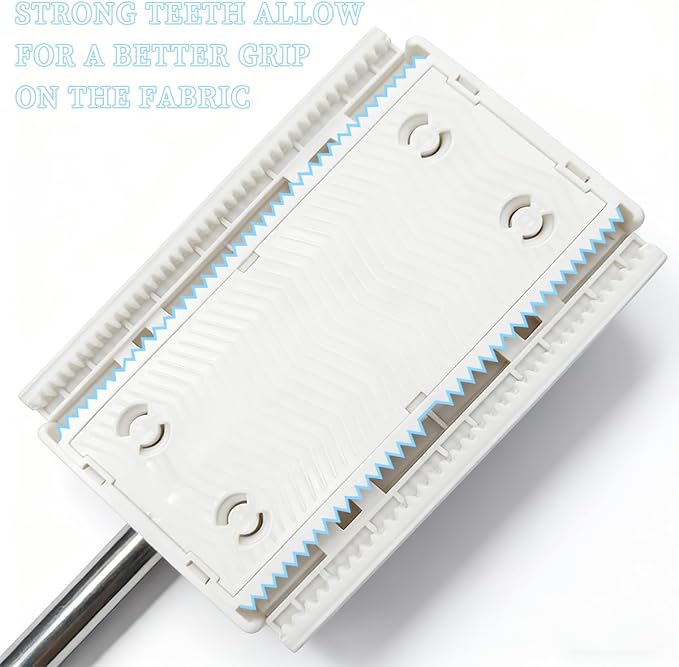 Snap Grip Mini Mop, Zero Touch MiniMop, Disposable Clip Mopstick Reusable Cloths, Retractable Gap Dust Cleaner Flat Mops with Locking Head & Sweeping Cloths (1*mop+5*Cloth)
