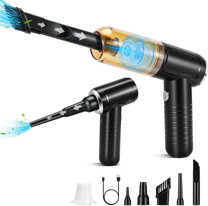 infoblaeze Car Vacuum Cleaner Portable Handheld Vacuum Cordless 15000Pa Mini Wireless Vacuum Cleaner for Car Home Pet Hair Office Cleaning Supplies