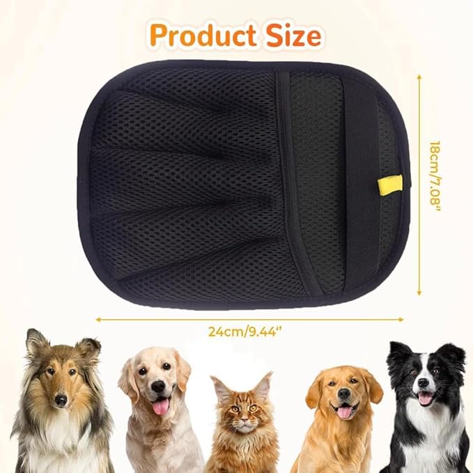 Orebog Pet Hair Removal Glove for Cats & Dogs,Electrostatic Gloves Pet Hair,Cat Grooming Gloves for Hair Removal,Reusable Pet Hair Remover Glove for Couch,Furniture,Carpet,Curtain,Clothe (3PCS)
