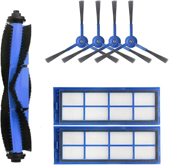 Replacement Parts Kit Fit for Eufy RoboVac L70 Hybrid Robot Vacuum Cleaner Accessories, 1 Rolling Brush 2 HEPA Filters 4 Side Brushes